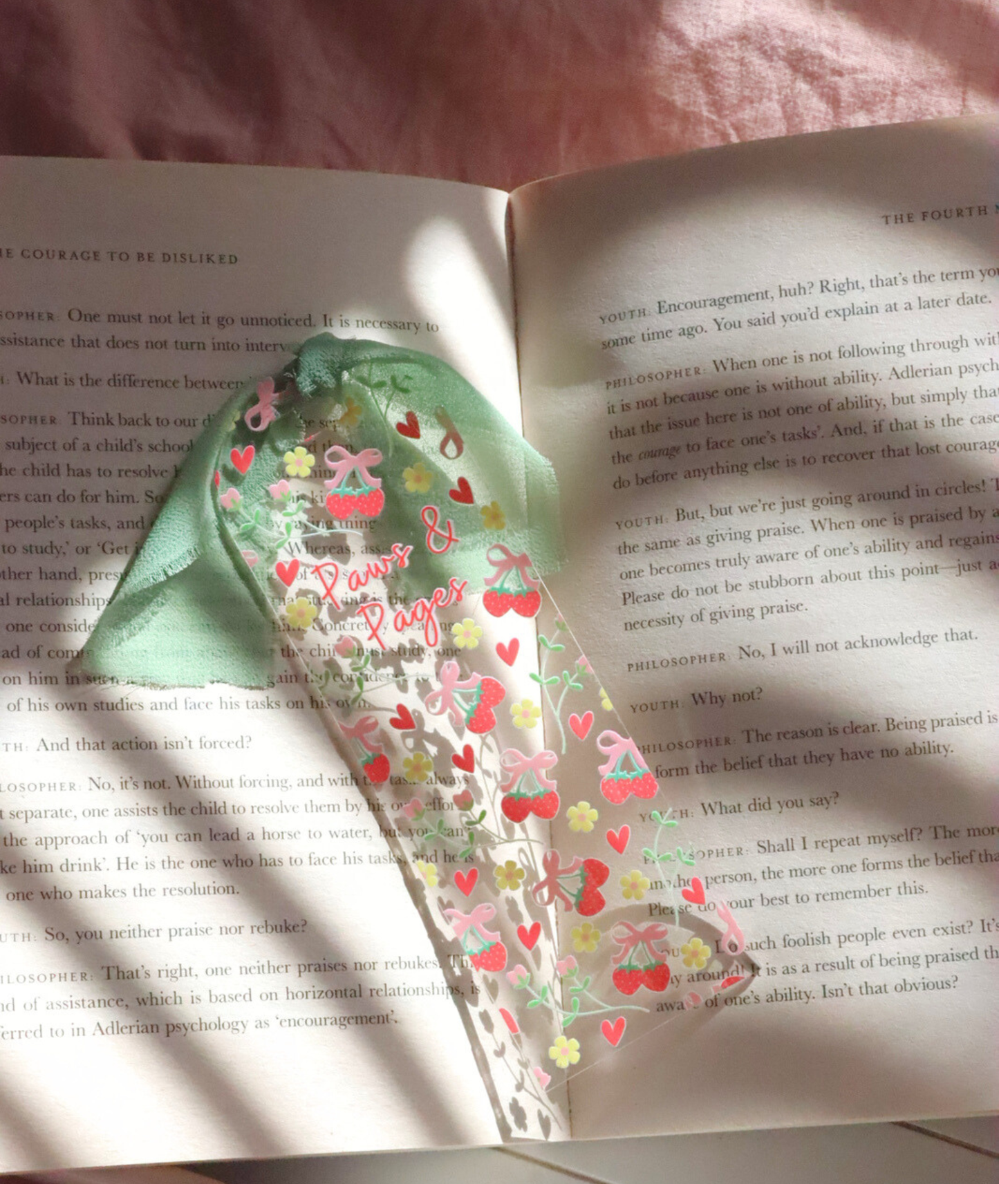 Paws & Pages Acrylic Bookmark