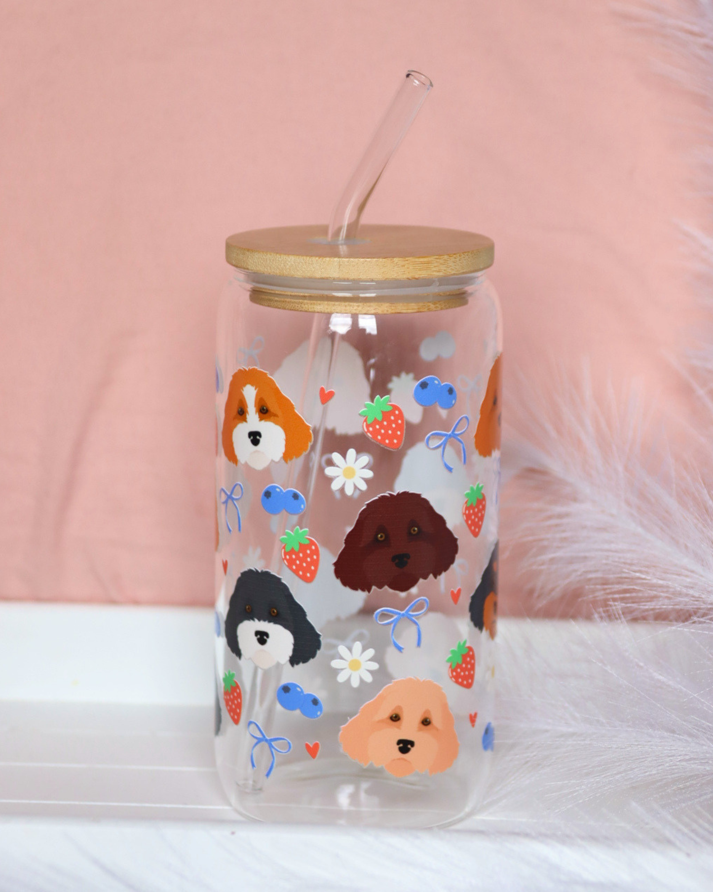 Cavapoo Berry Dream Glass Cup