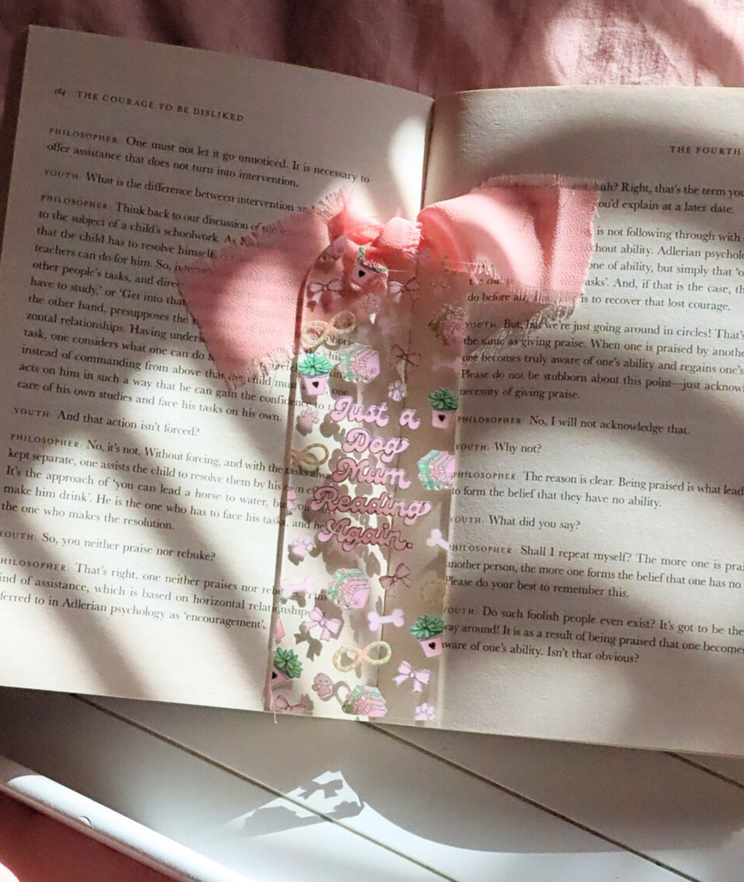Just A Dog Mum Reading Again Acrylic Bookmark
