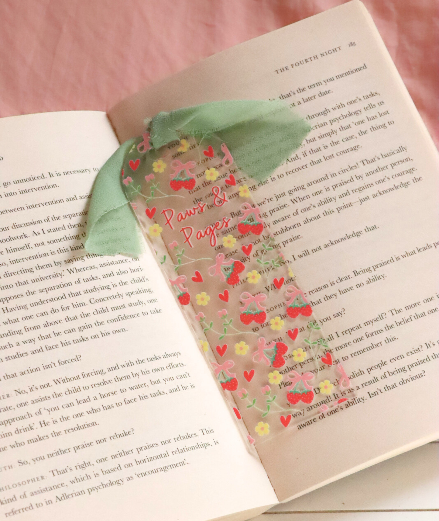 Paws & Pages Acrylic Bookmark