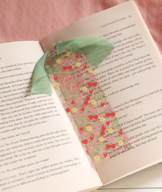 Paws & Pages Acrylic Bookmark