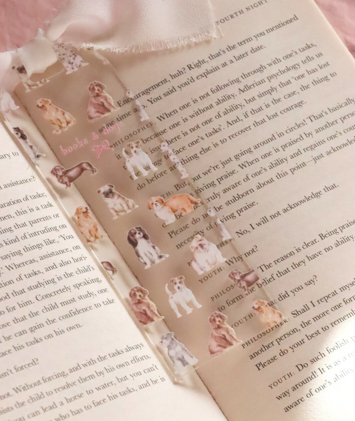 Dogs & Books Acrylic Bookmark