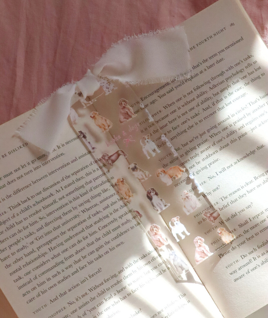 Dogs & Books Acrylic Bookmark