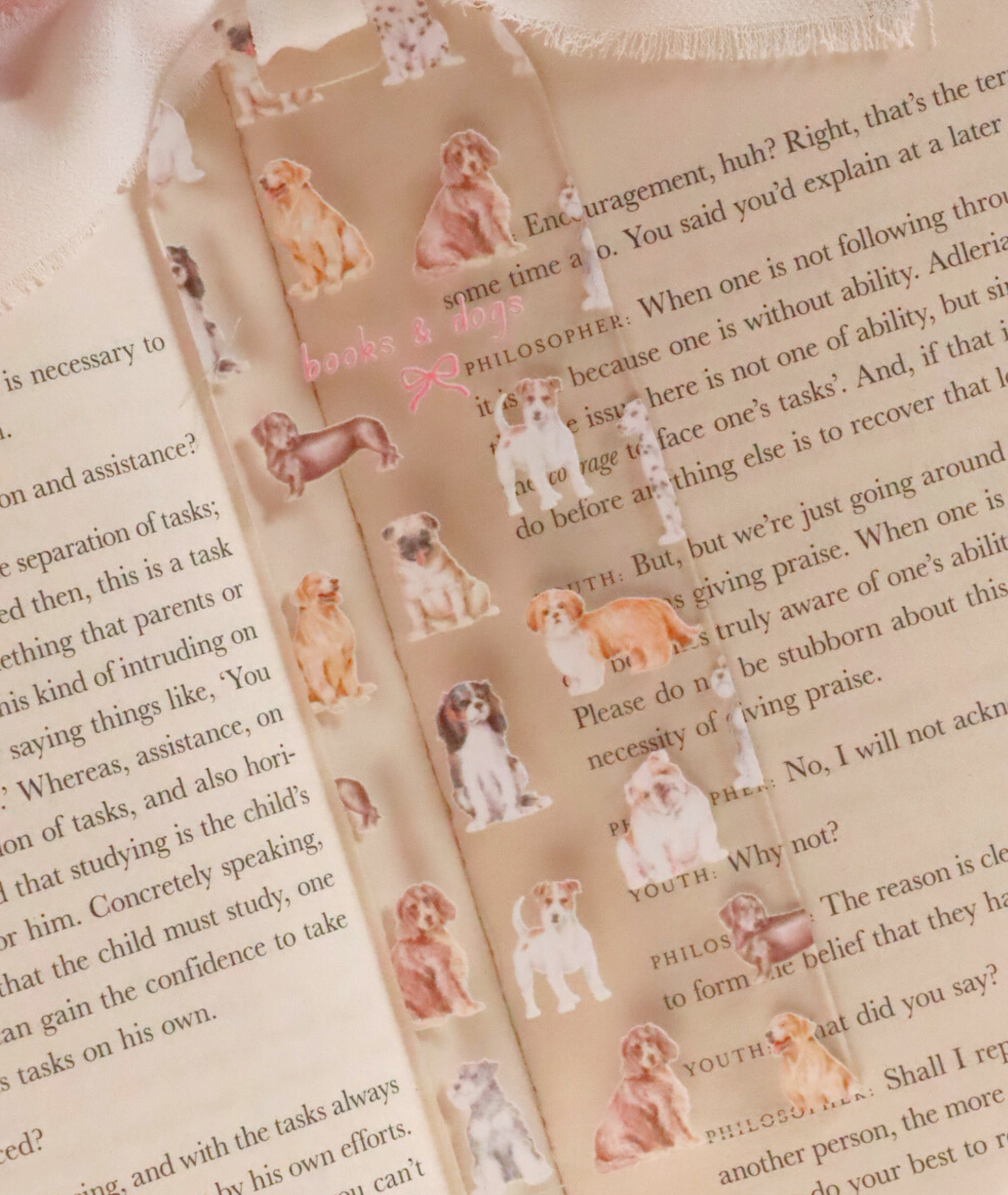 Dogs & Books Acrylic Bookmark
