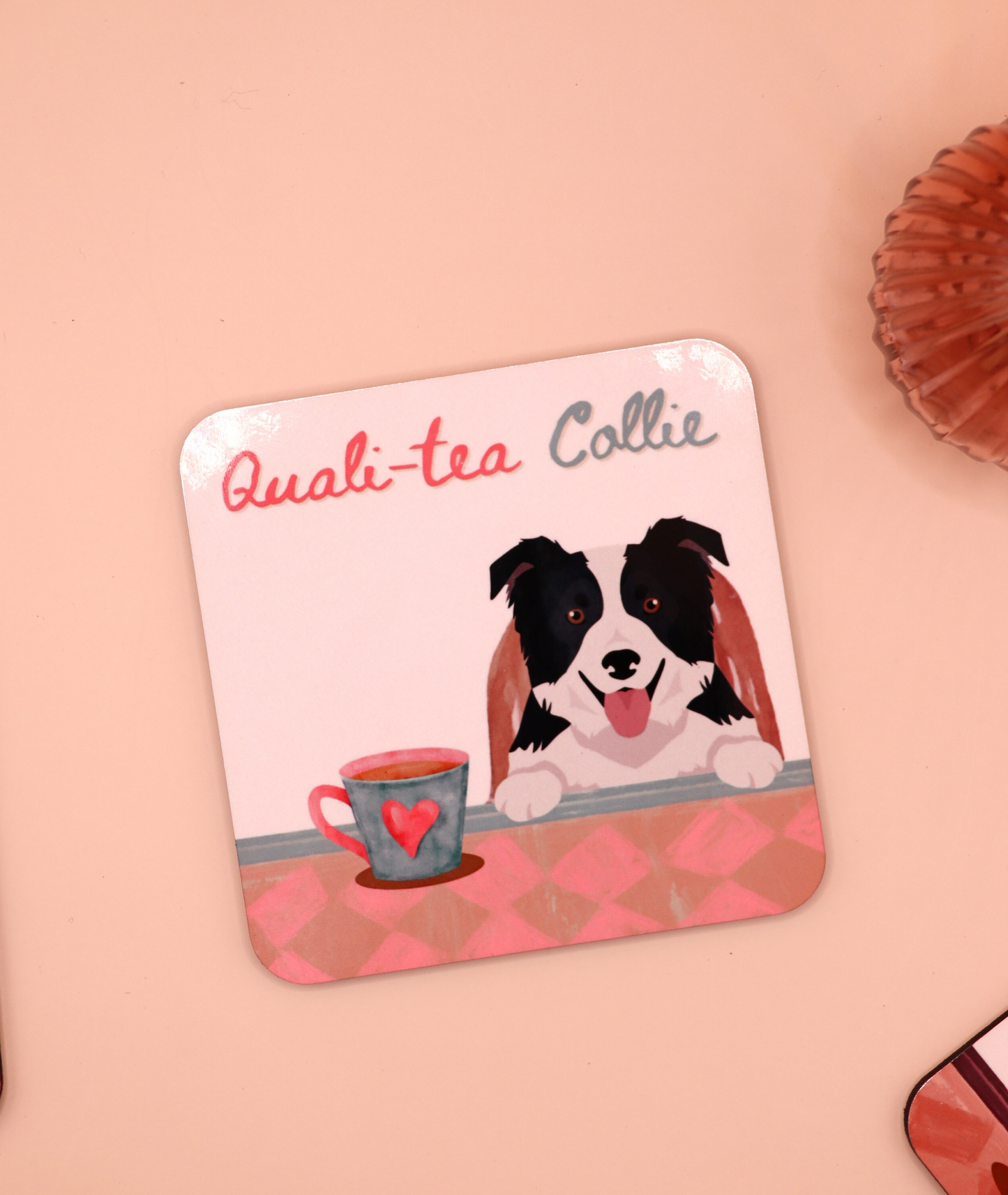Quali-tea Collie Coaster (Custom Fur Coat)