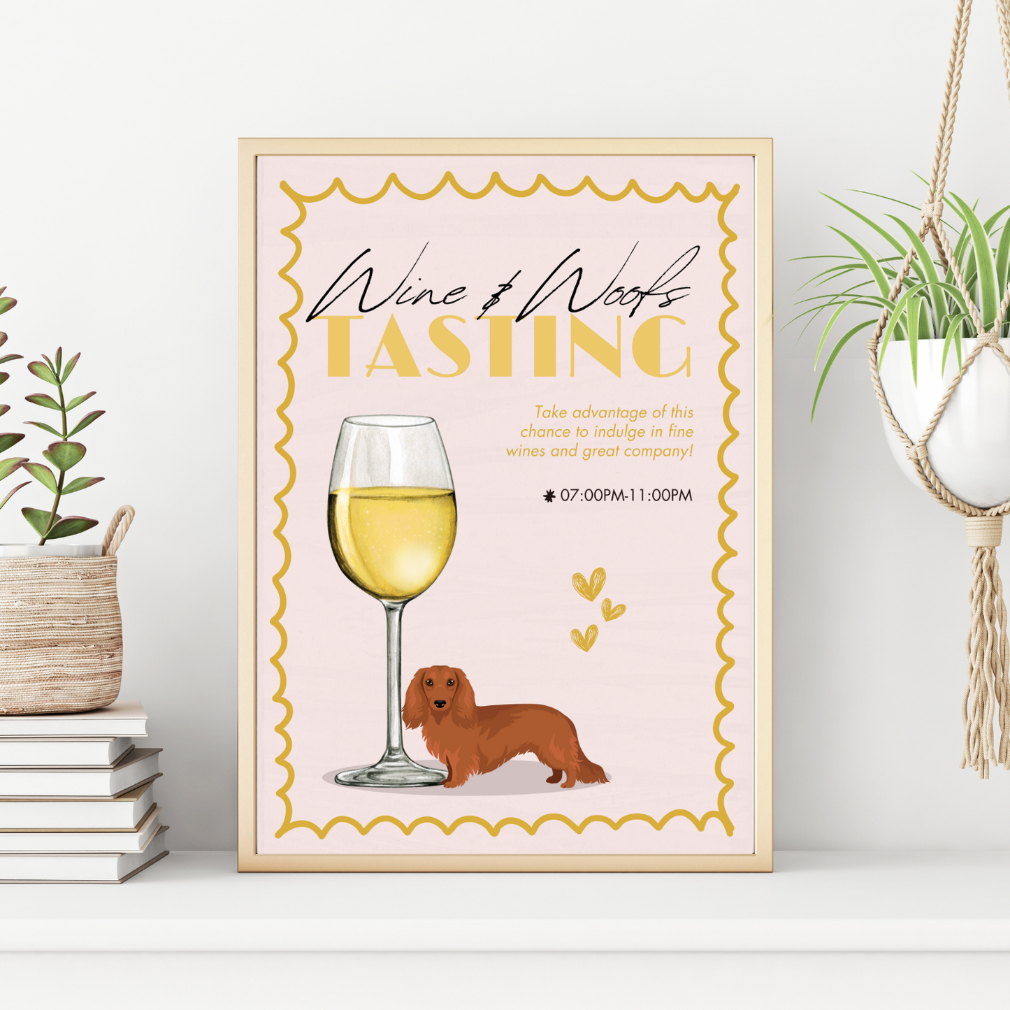 Dachshund Long-Haired Wine