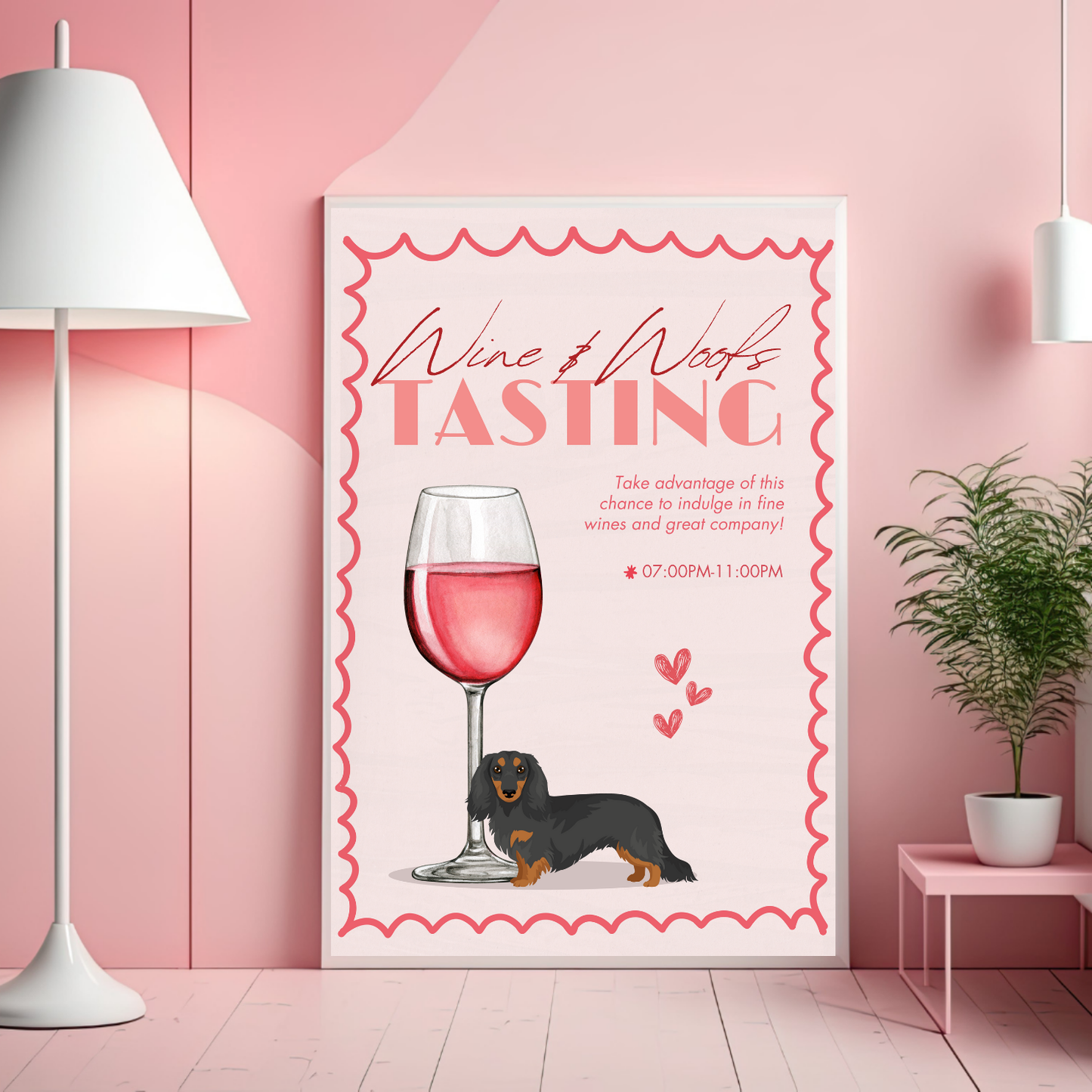 Dachshund Long-Haired Wine