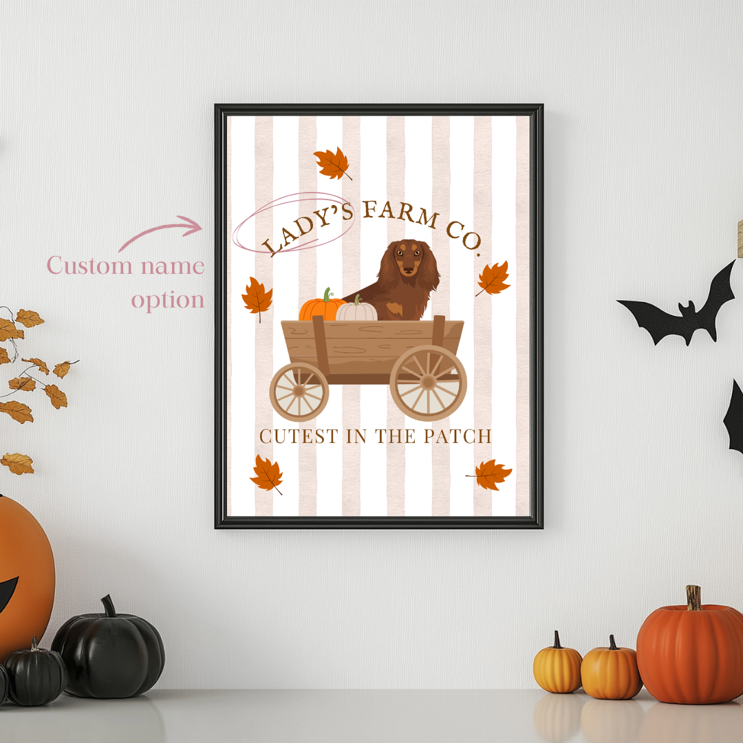 Pupkin Farm Custom Dog Print