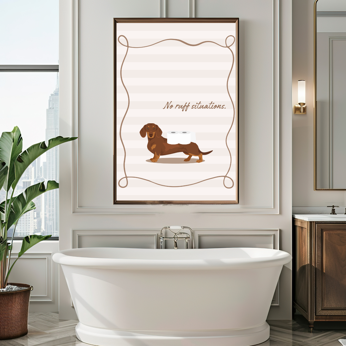 Custom Dog Toilet Roll Print