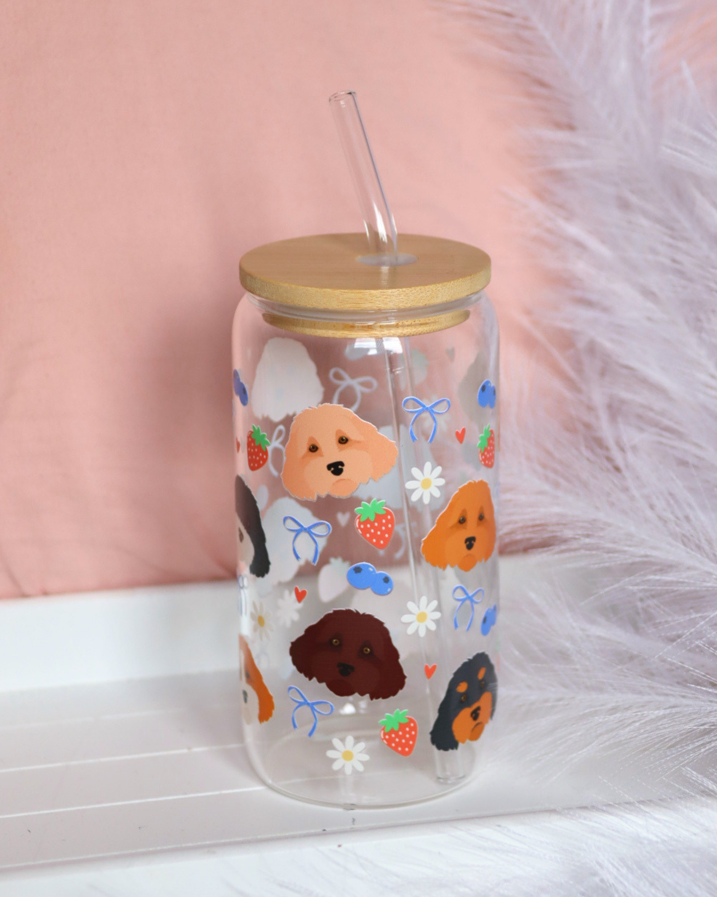 Cavapoo Berry Dream Glass Cup