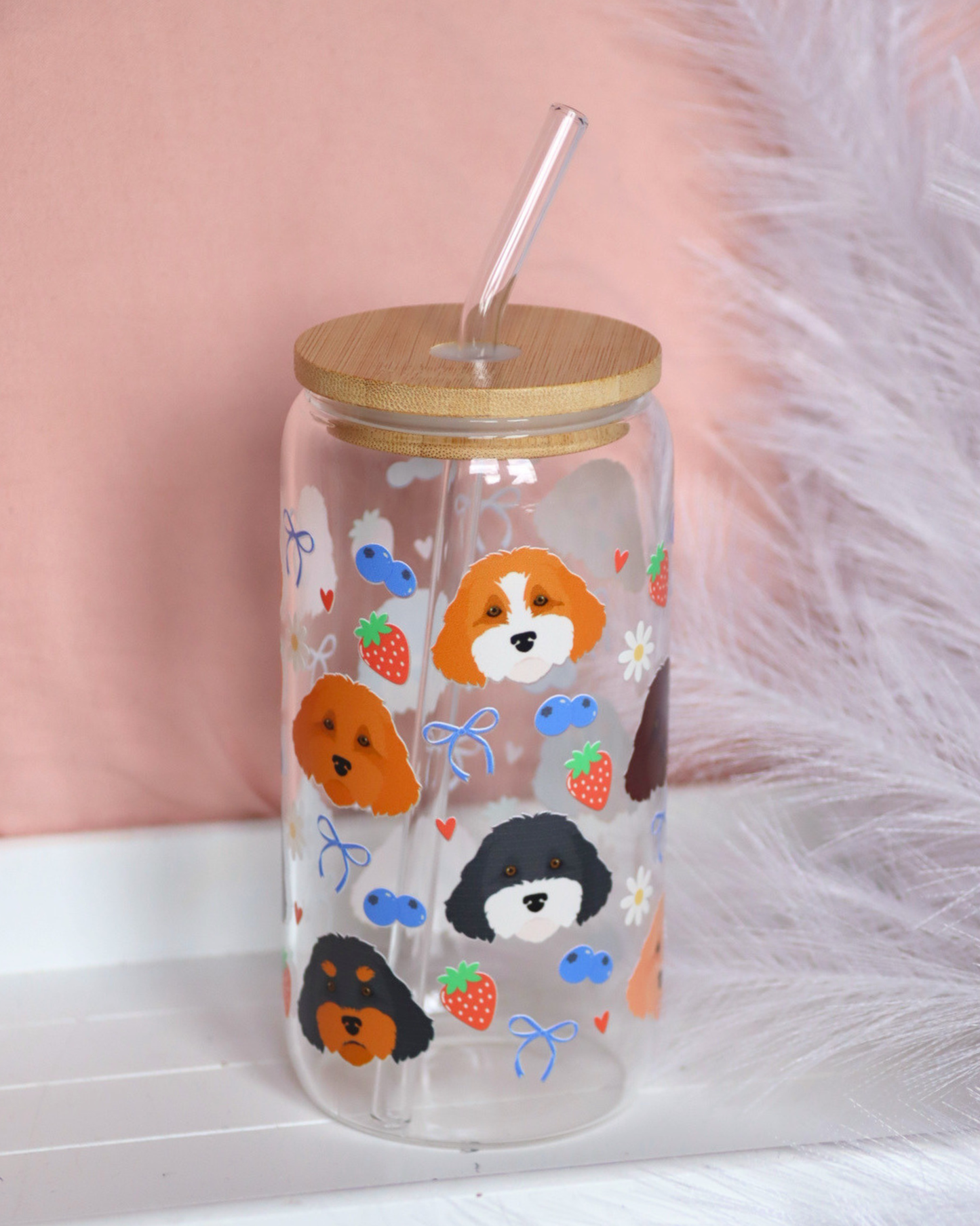 Cavapoo Berry Dream Glass Cup