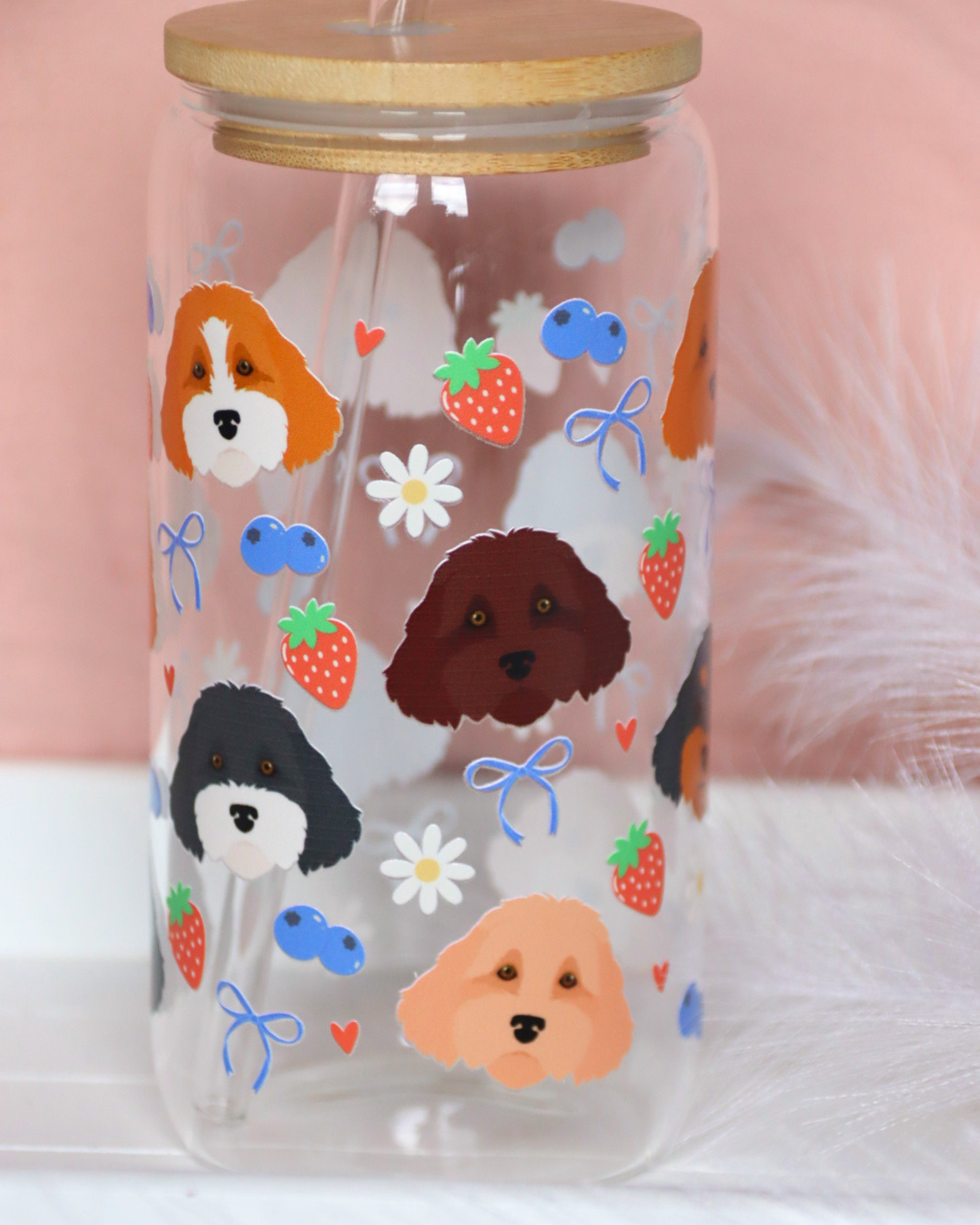 Cavapoo Berry Dream Glass Cup