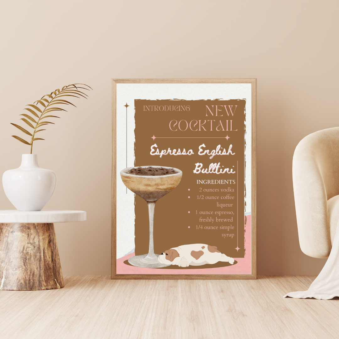 Espresso English Bulltini Poster