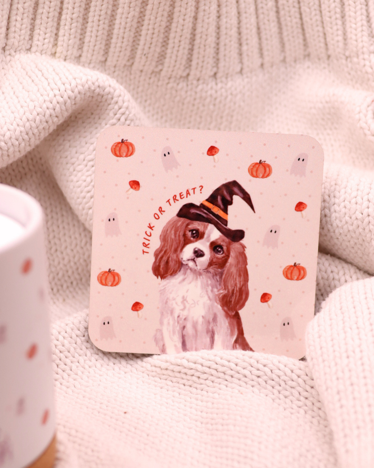 Witchy Dog Coasters - Multiple Dog Breed Options