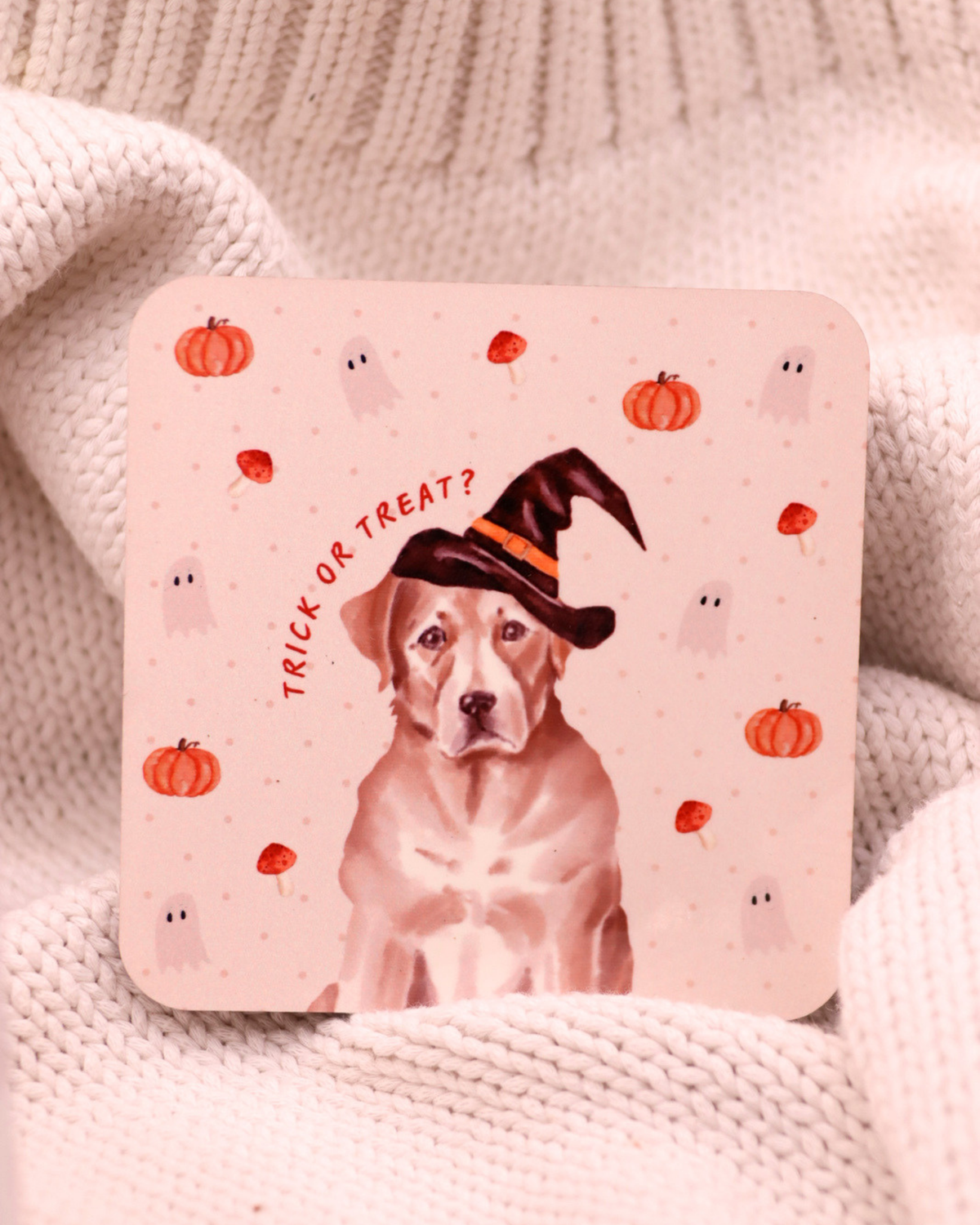 Witchy Dog Coasters - Multiple Dog Breed Options