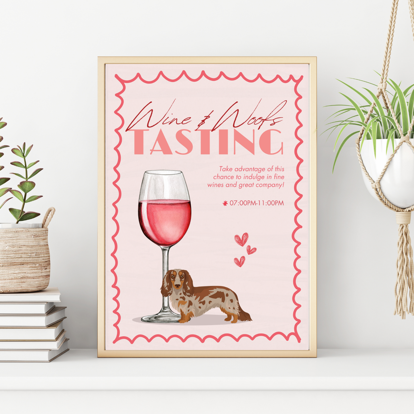 Dachshund Long-Haired Wine