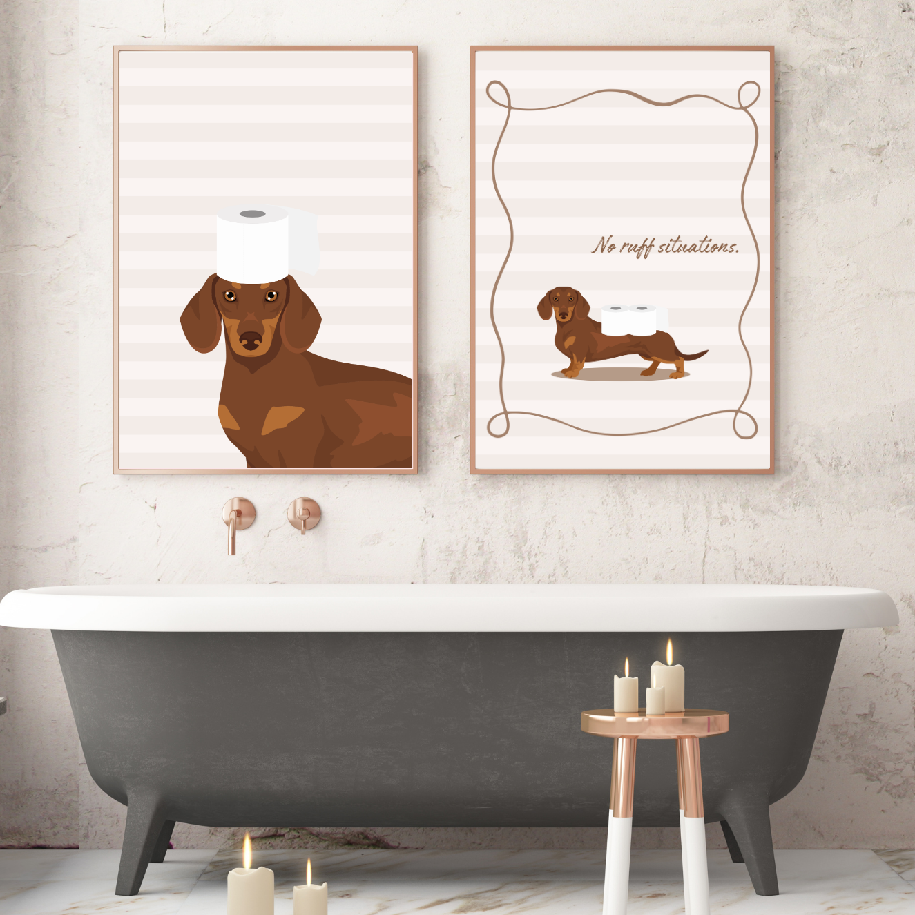 Custom Dog Face Toilet Roll Print