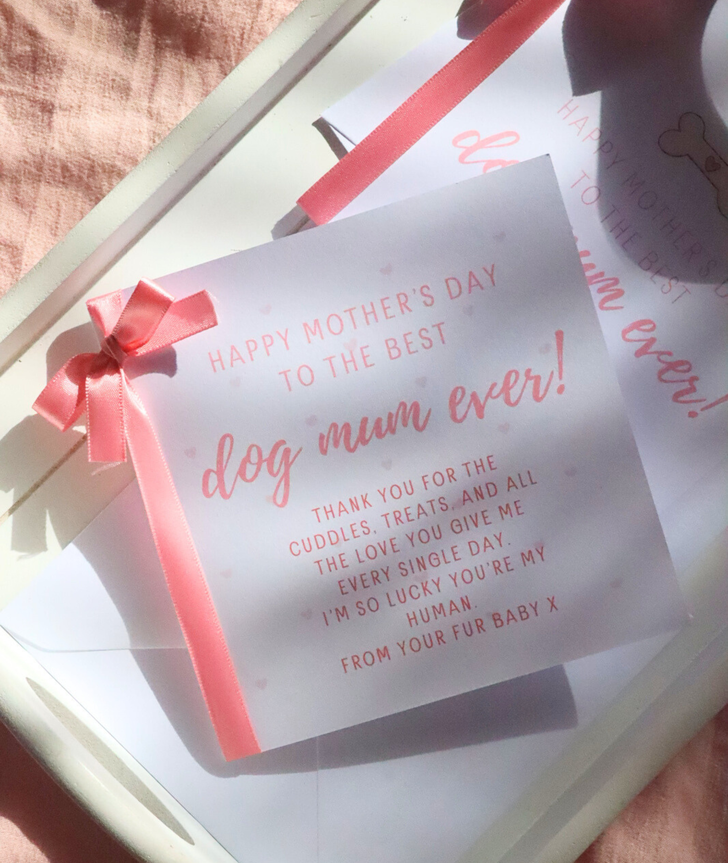 Best Dog Mum Ever With Text Mother's Day Card