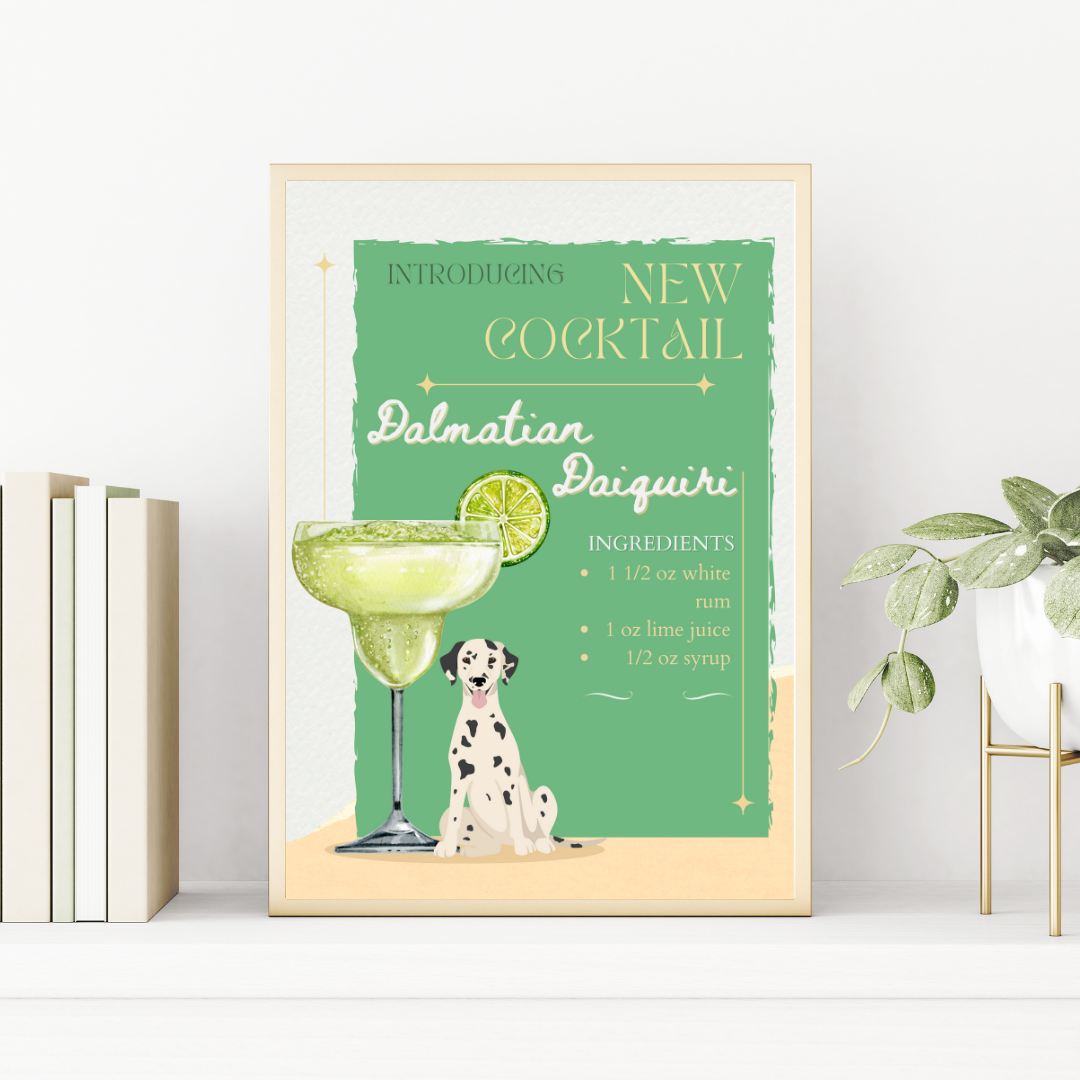 Dalmatian Daiquiri Poster