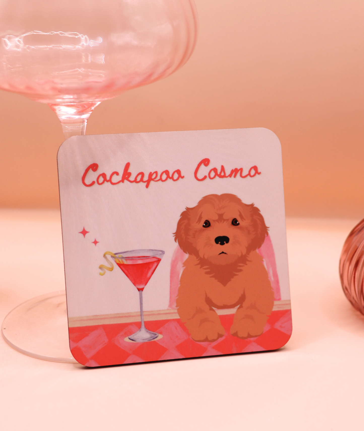 Cockapoo Cosmo Coaster (Custom Fur Coat)