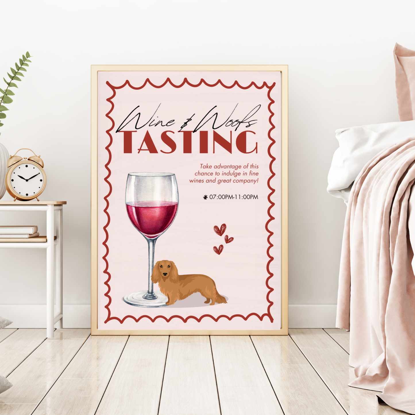 Dachshund Long-Haired Wine