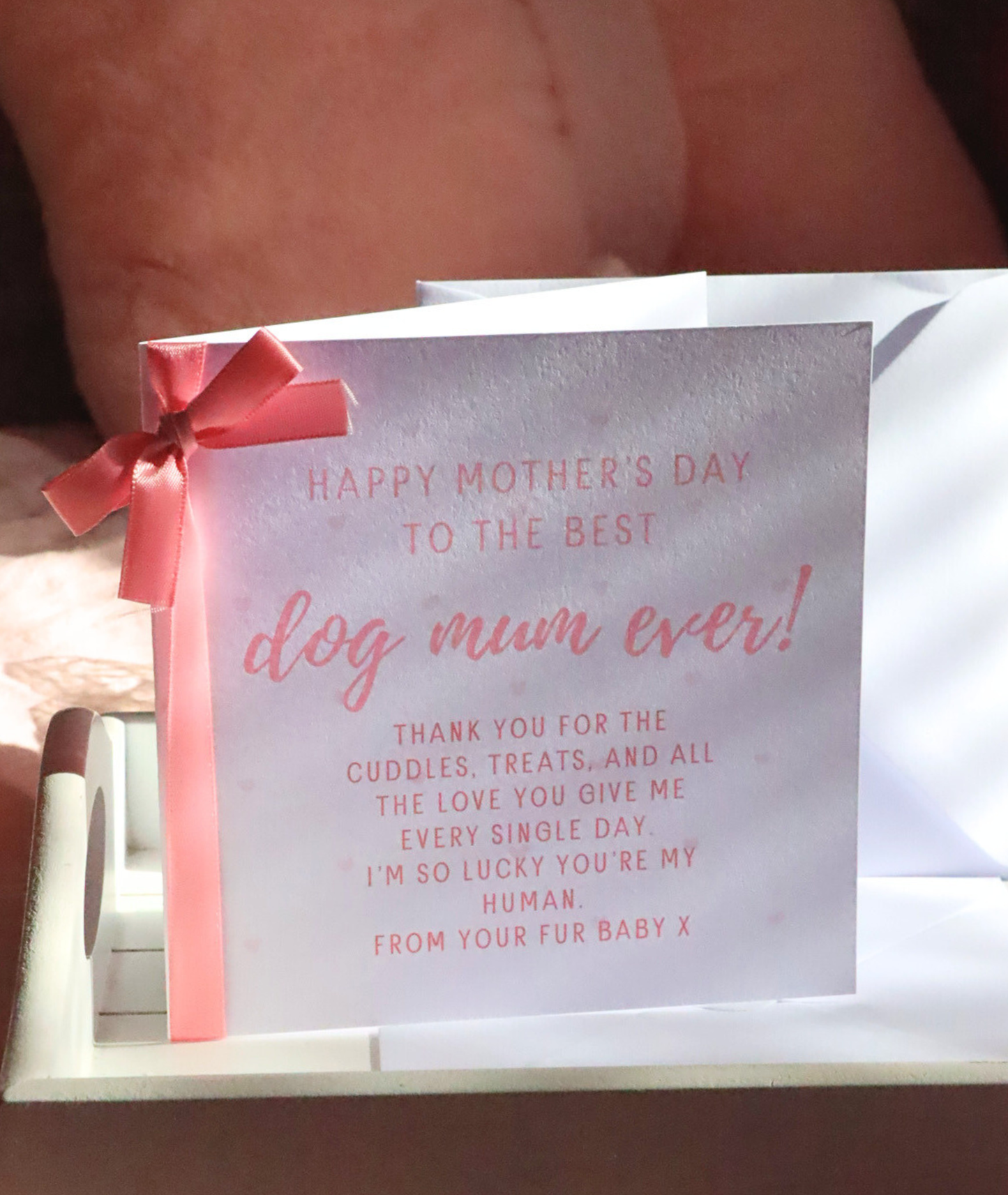 Best Dog Mum Ever With Text Mother's Day Card