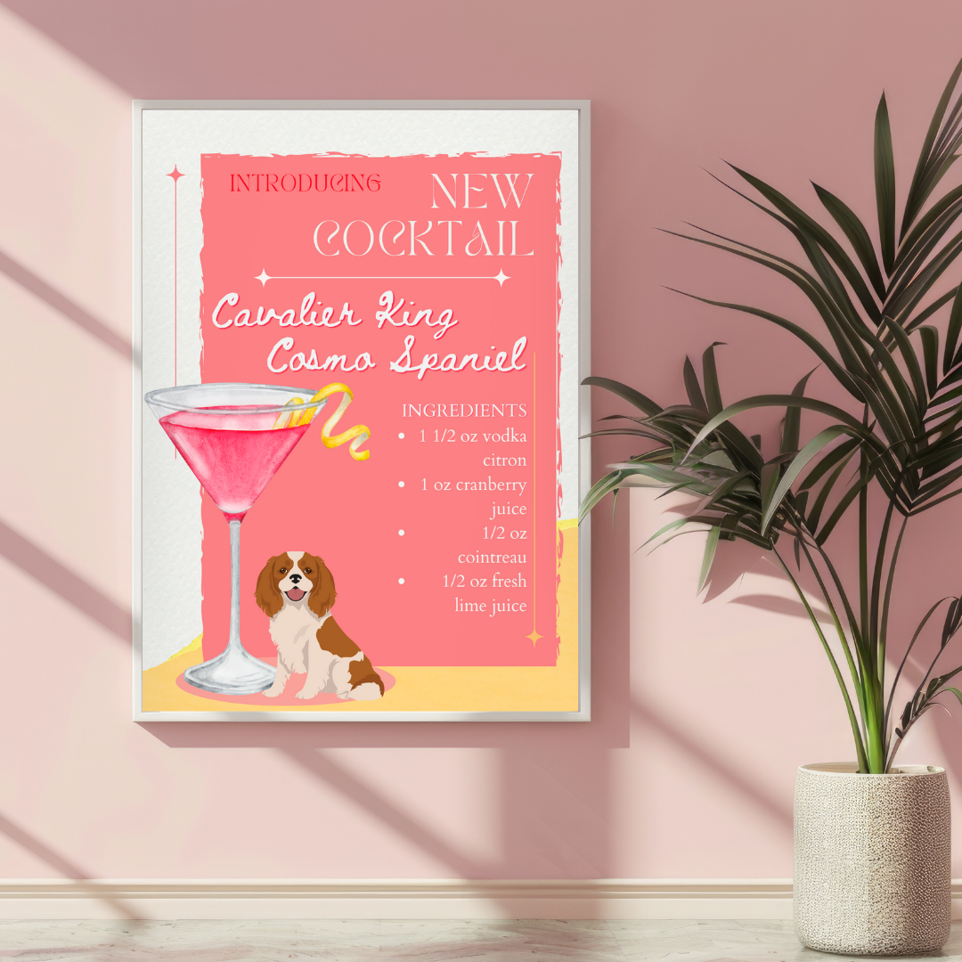 Cavalier King Cosmo Spaniel Poster