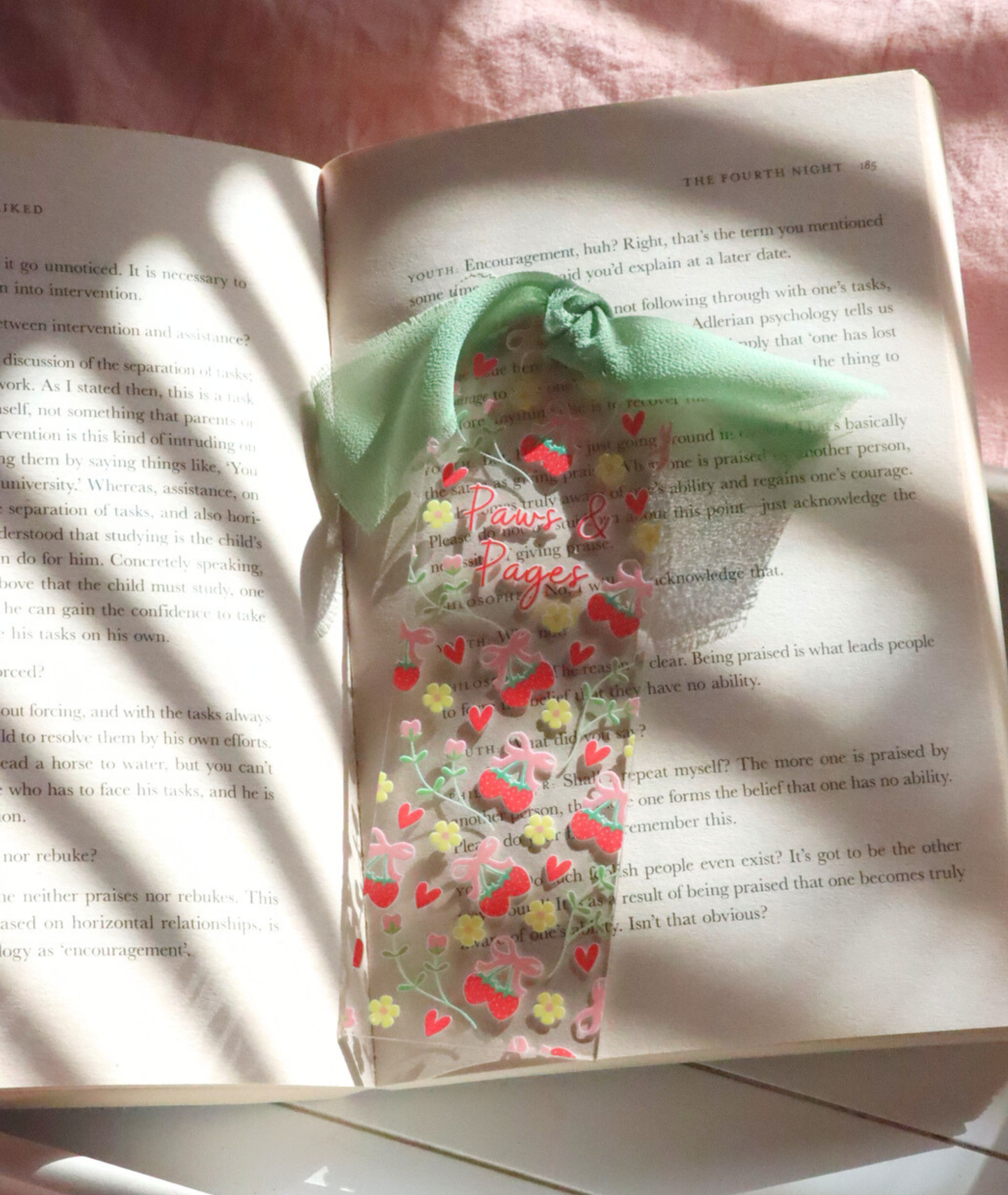 Paws & Pages Acrylic Bookmark