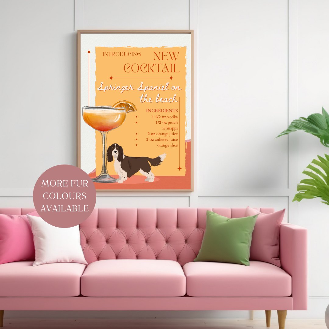 Springer Spaniel On The Beach Poster – KCreatess