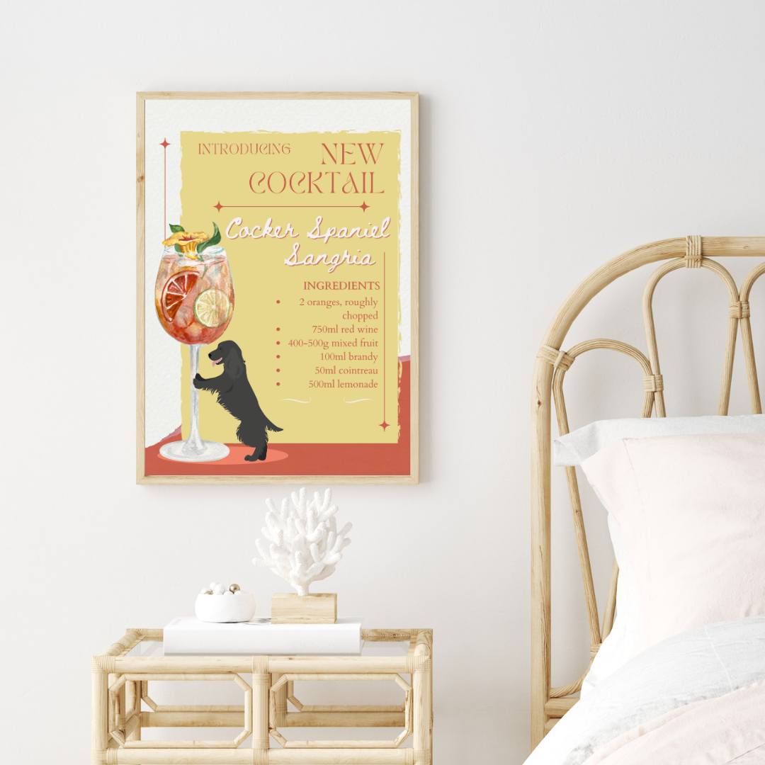 Cocker Spaniel Sangria Poster