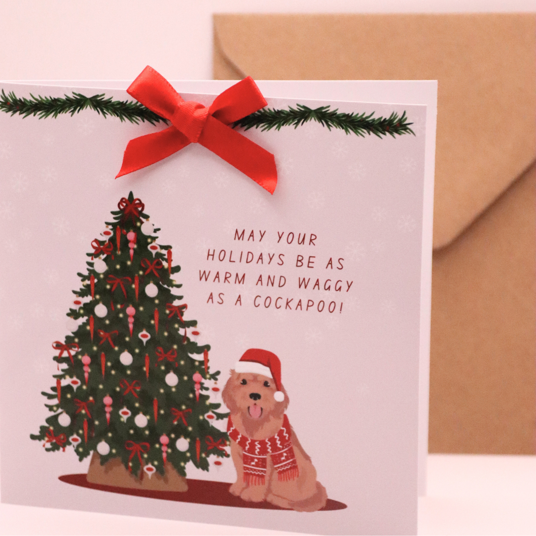 Cockapoo Christmas Card