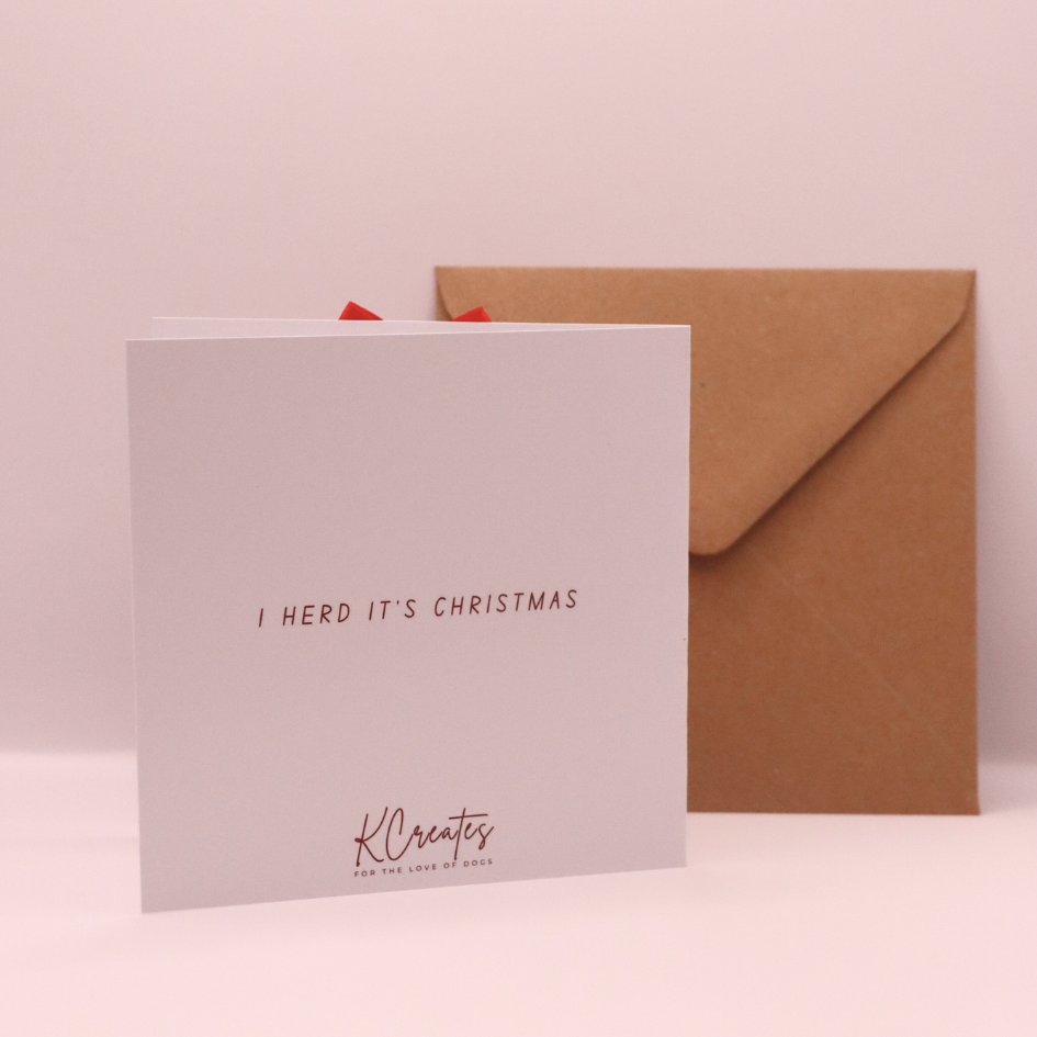 German Shepherd Christmas Card